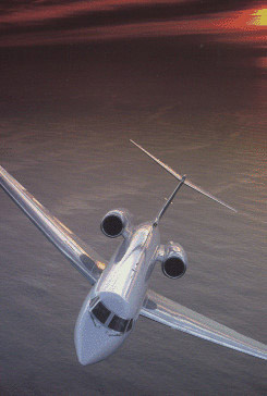 Plane Flying Over Clouds